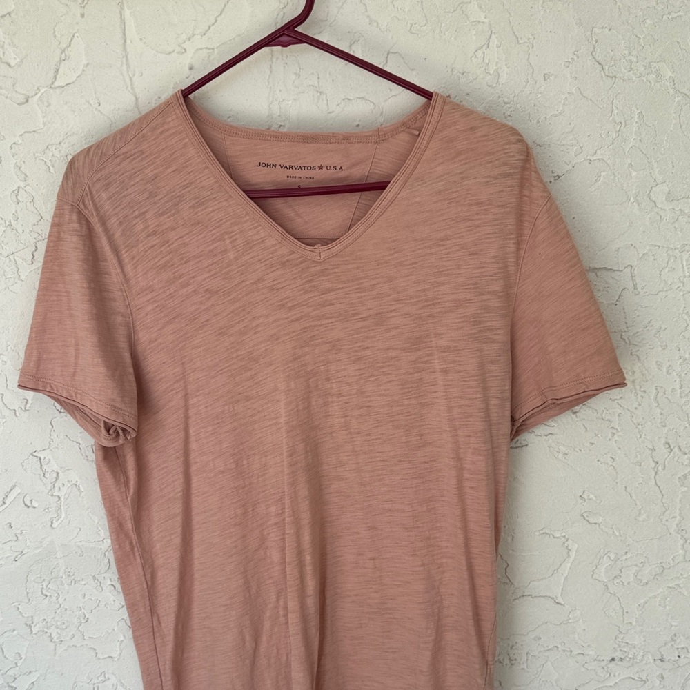 John Varvatos Blush V-Neck Tee